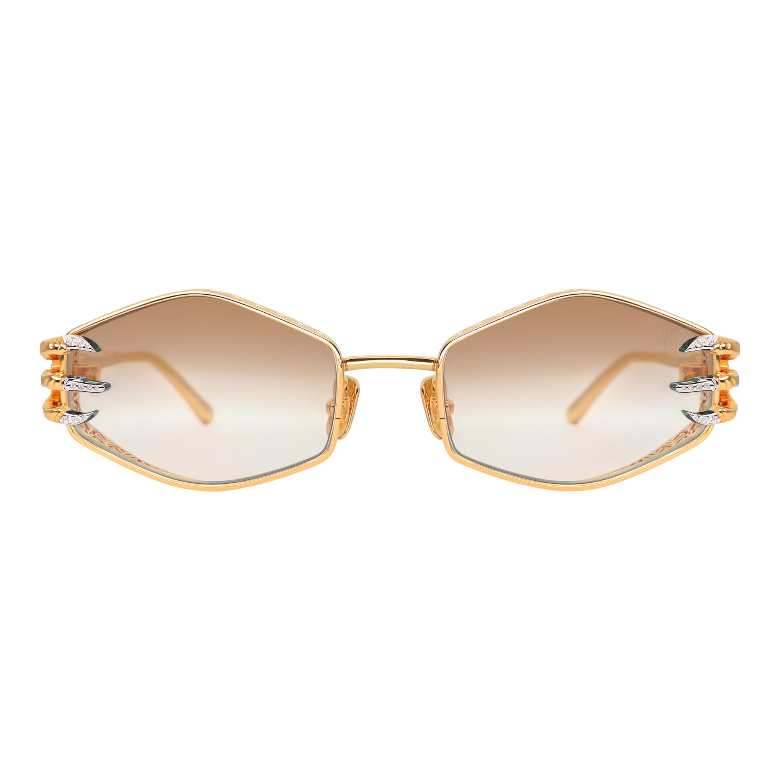 CLAW PLUME GOLD WHITE DIAMOND