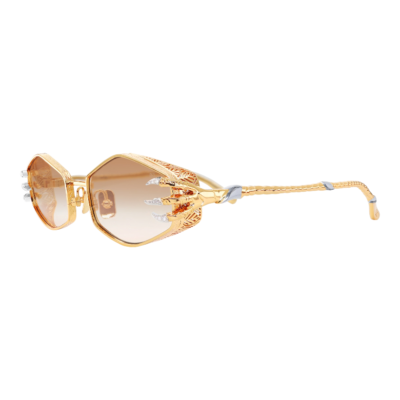 CLAW PLUME GOLD WHITE DIAMOND